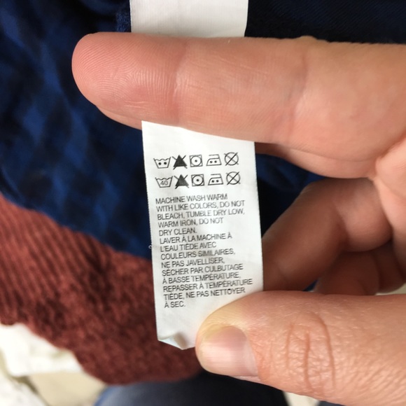 🍑Lucky Brand Blue Plaid Tunic Blouse - Picture 6 of 6